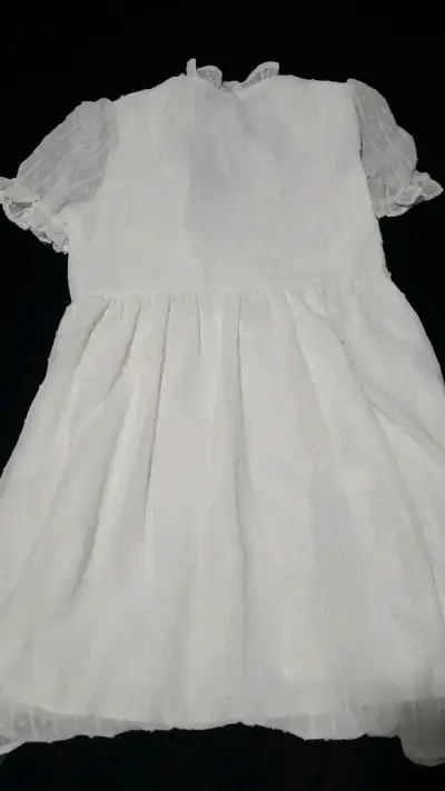 Vestido blanco Shein con volantes - miniatura 2