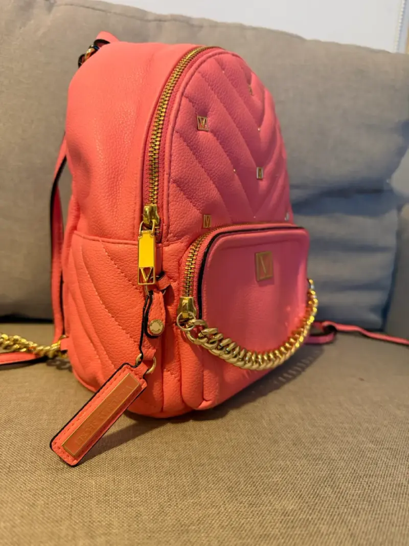 Mochila victoria secret  pequeña rosa - 2