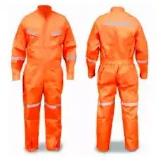 Overol de seguridad naranja con cintas reflectantes - miniatura 1