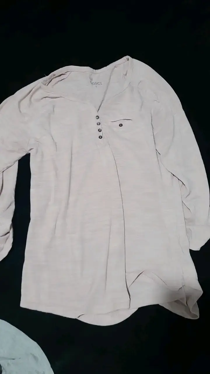 Polera Mango azul con lunares blancos - 2