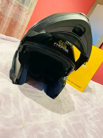 Casco de moto FHorse negro mate - miniatura 3