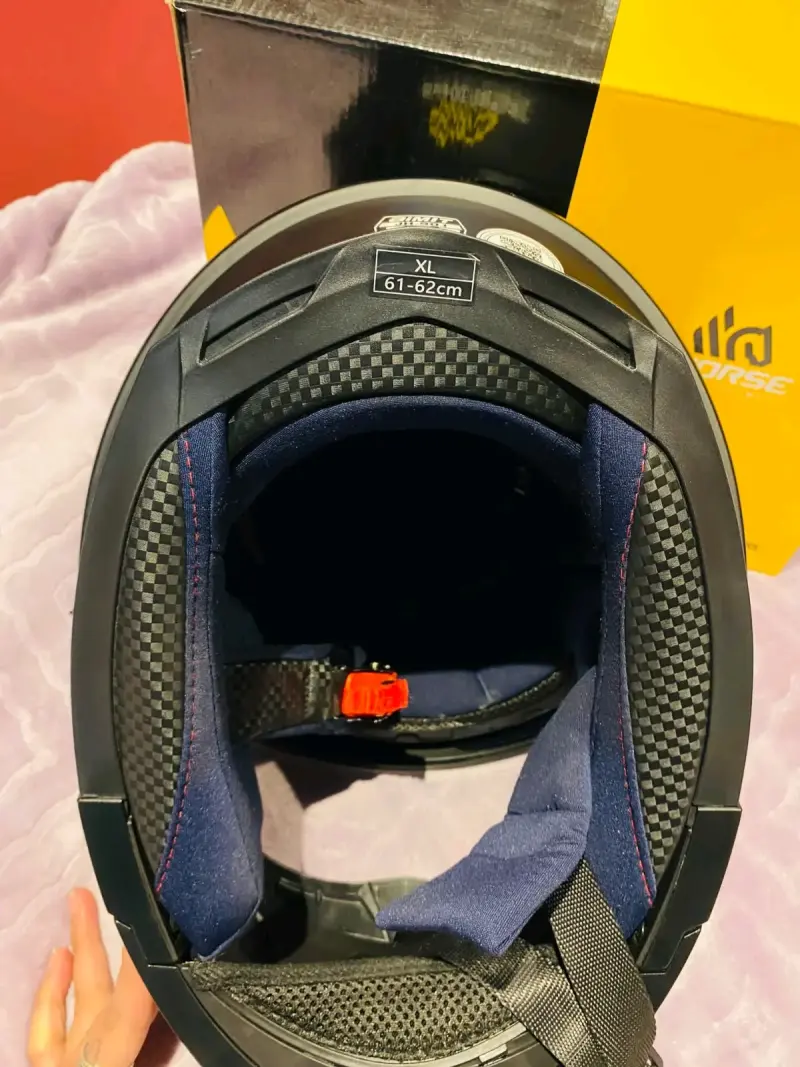 Casco de moto FHorse negro mate - 4