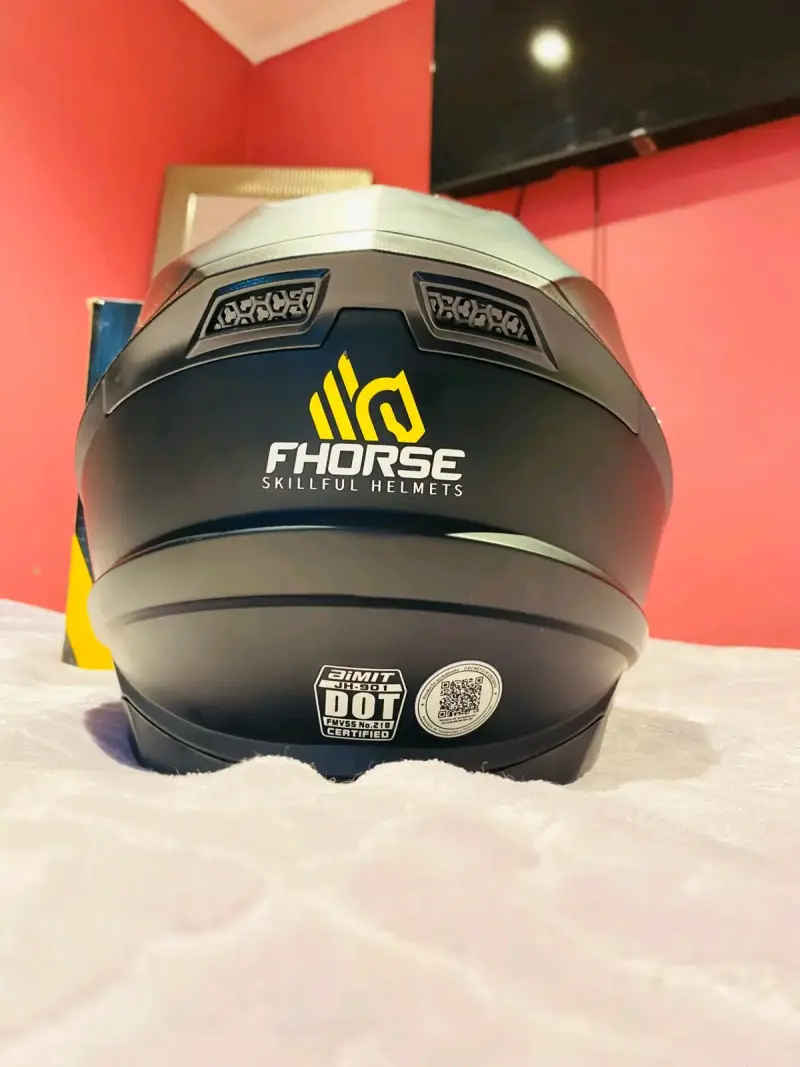 Casco de moto FHorse negro mate - 5