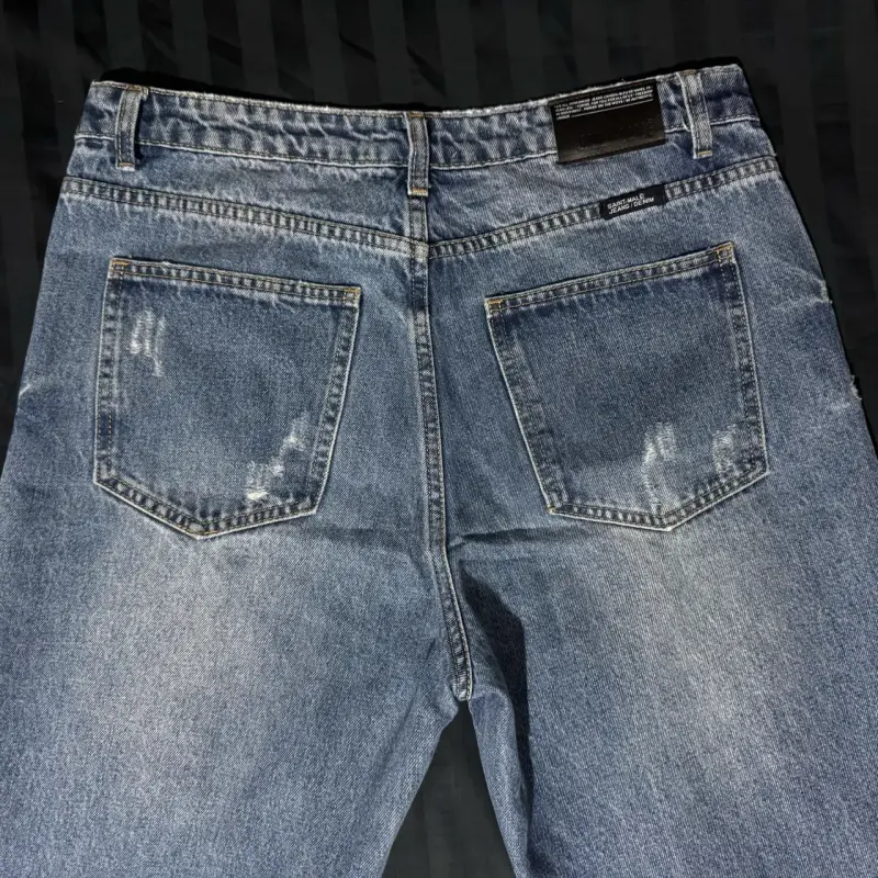Jeans desgastados azul claro - 3