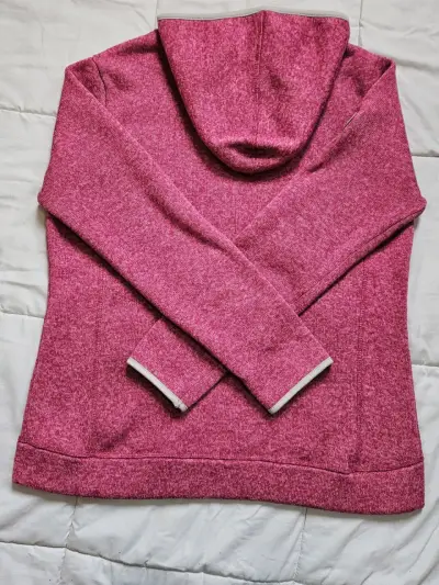 Poleron polar rosa con capucha y cierre - miniatura 2
