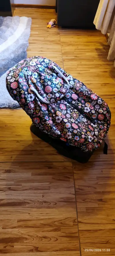 Silla mecedora para bebé con y cubre huevito flora - miniatura 1