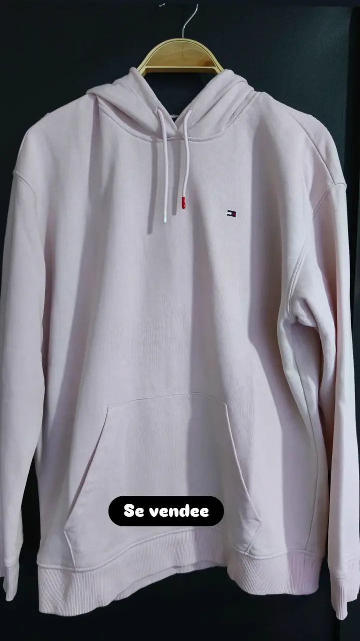 Polerón con capucha Tommy Hilfiger rosado