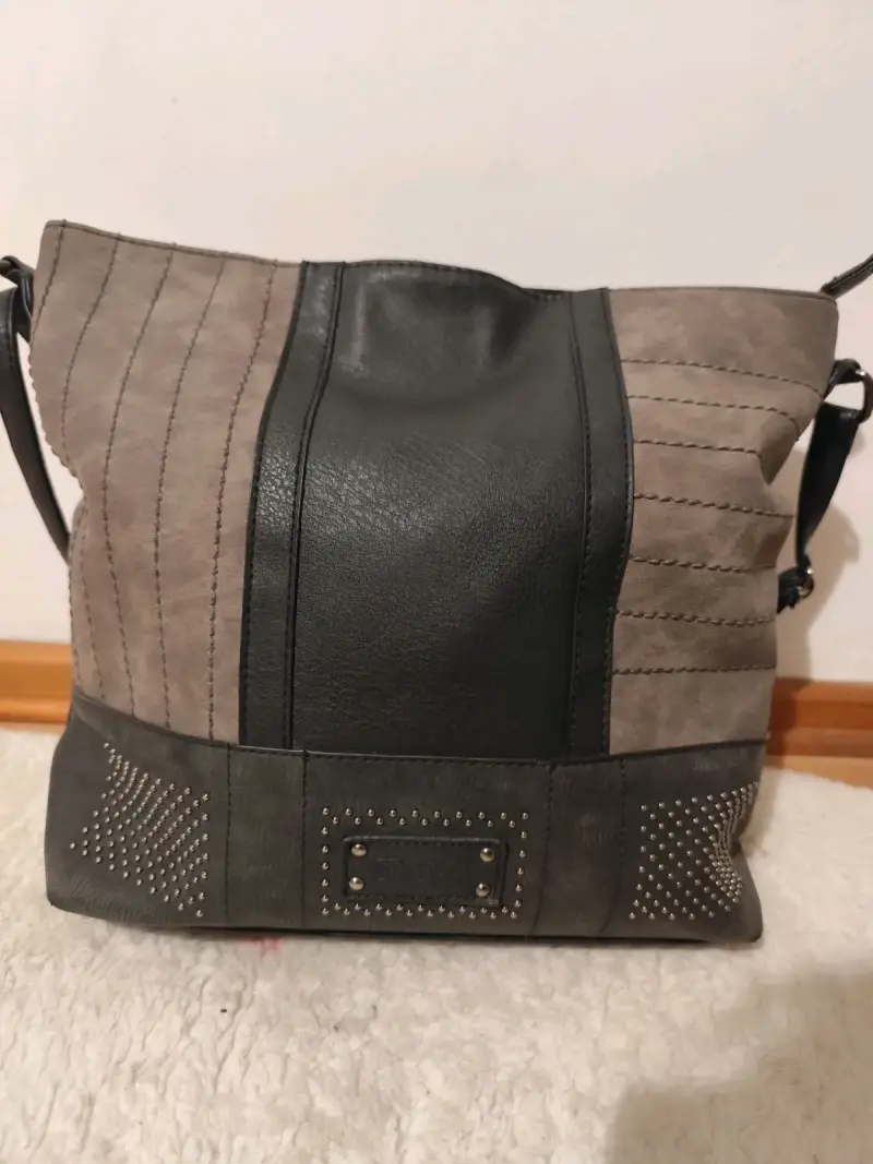 Bolso de cuero Secret con tachas - 2