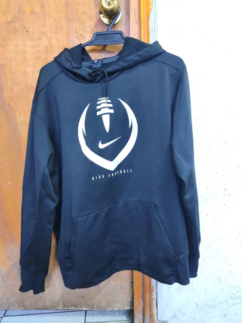 Polerón Nike Fútbol Negro con Capucha - 2