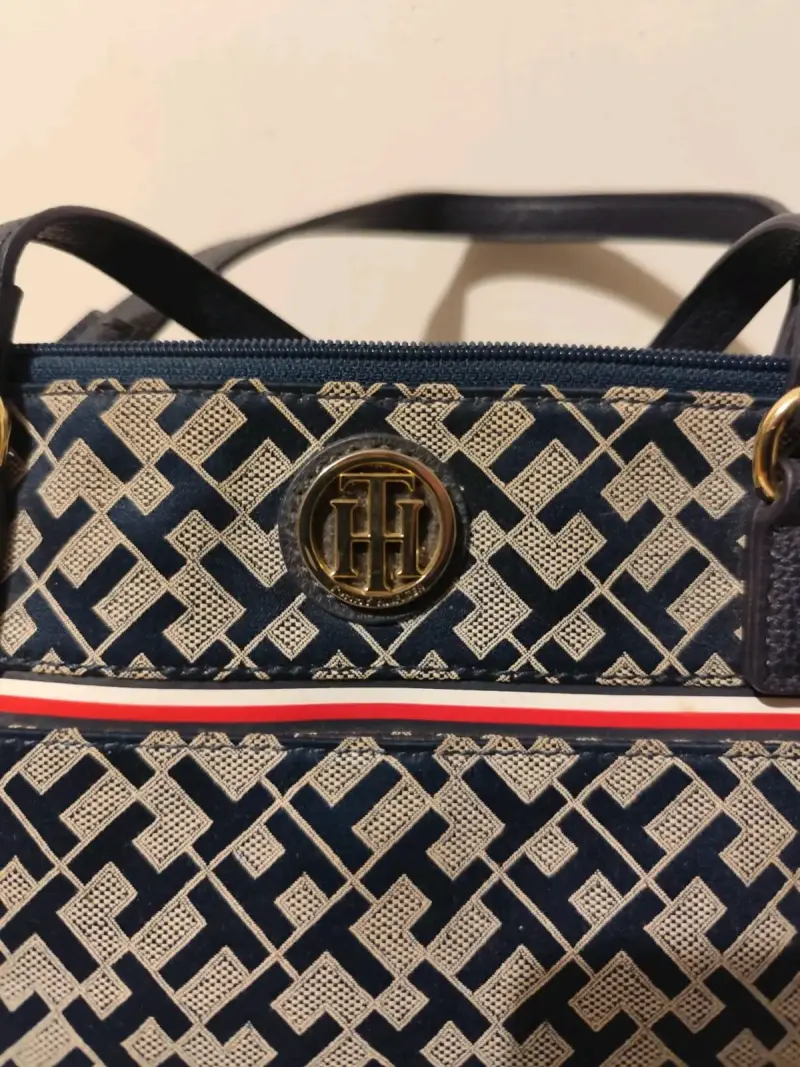 Bolso Tommy Hilfiger azul estampado - 3