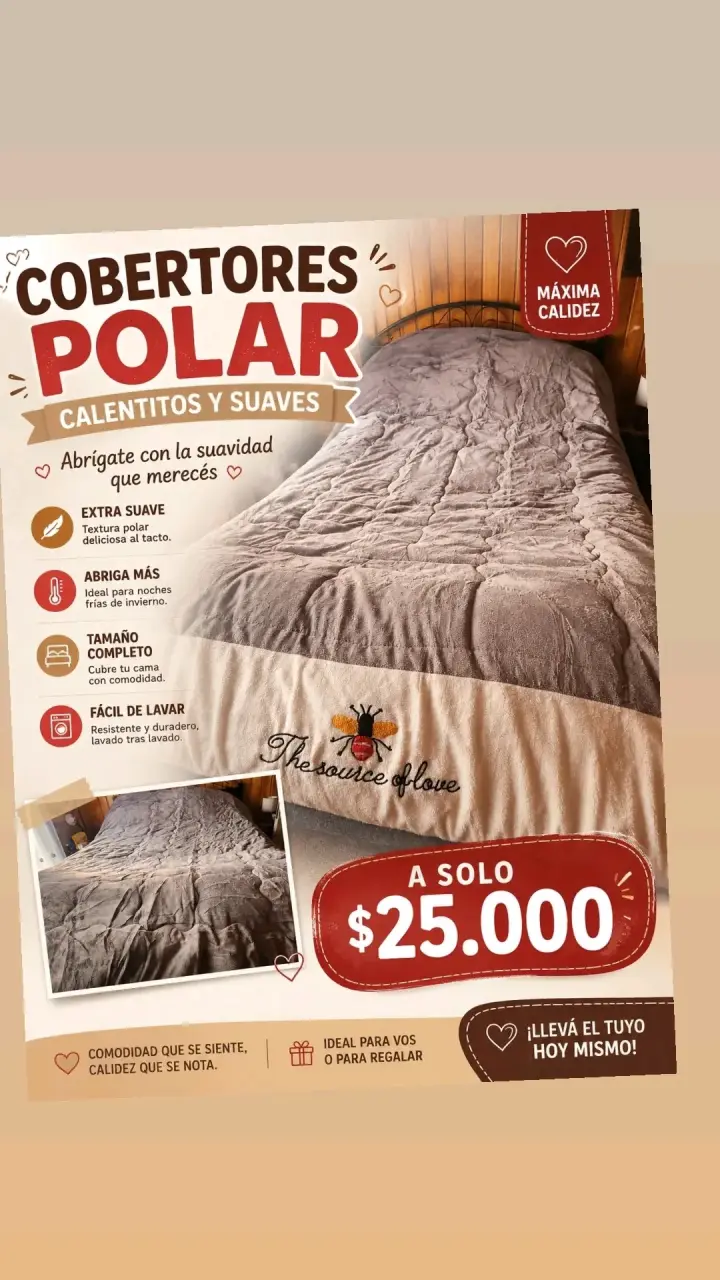 Cobertor polar extra suave para cama