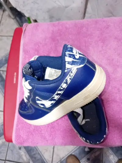Zapatillas deportivas Nike azul y blanco - miniatura 2