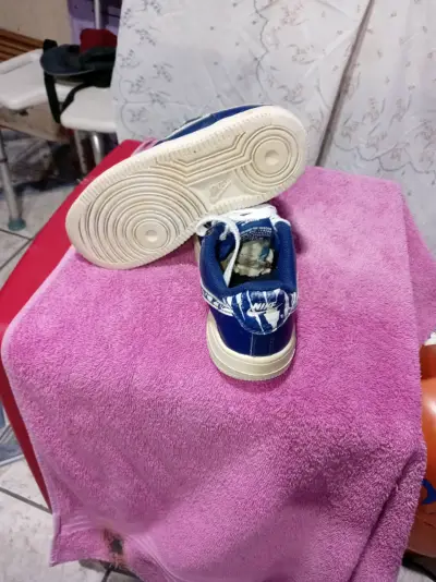 Zapatillas deportivas Nike azul y blanco - miniatura 3