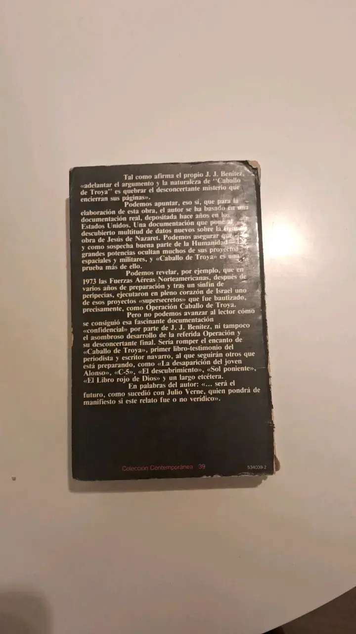 Libro Caballo de Troya de J.J. Benítez - 3