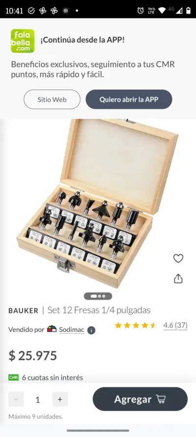 Juego de brocas para router en caja de madera - miniatura 4