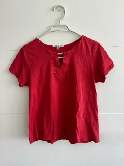 Polera roja de mujer Viaresa talla S - miniatura 1