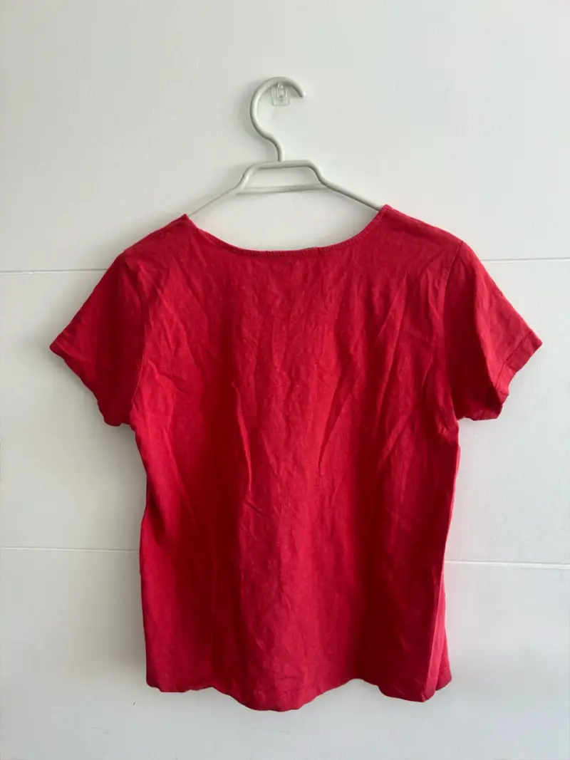Polera roja de mujer Viaresa talla S - 2