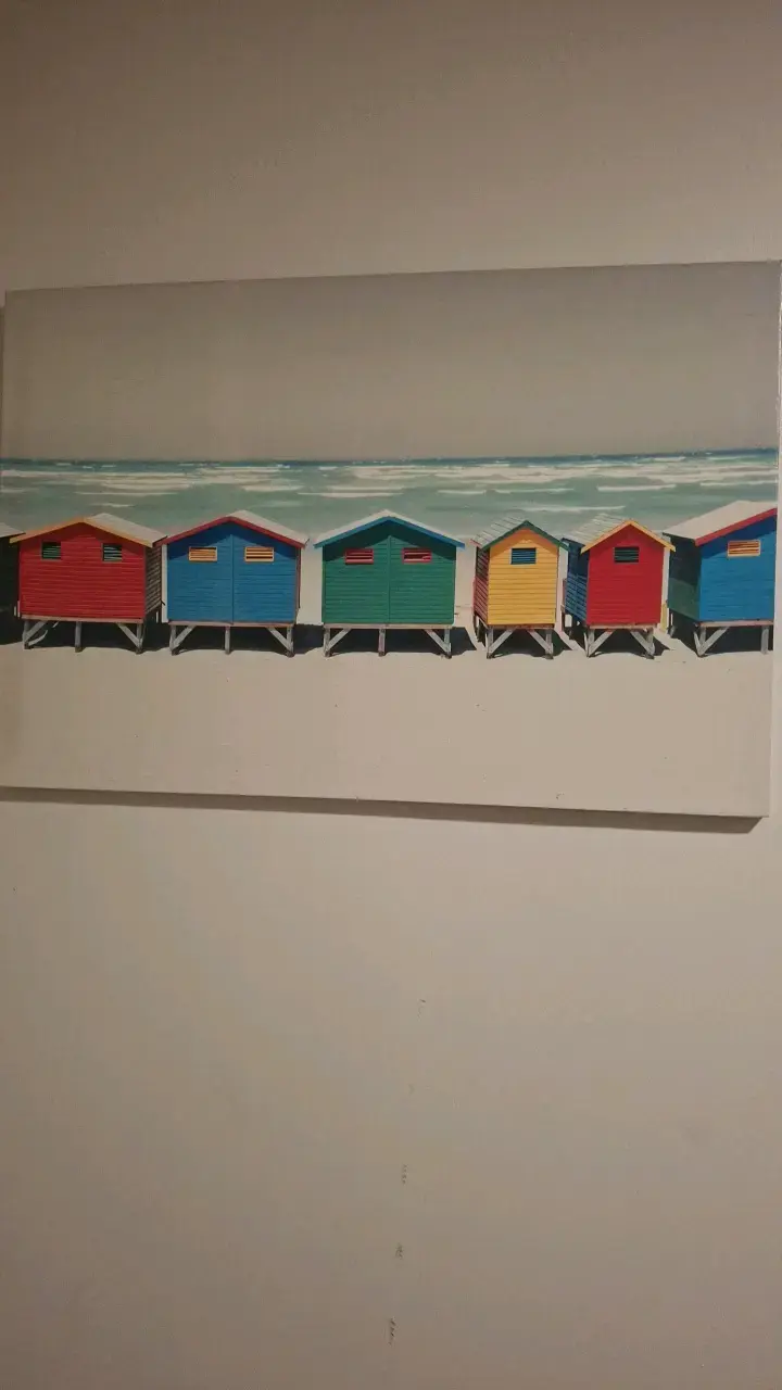 Cuadro decorativo de casas de playa