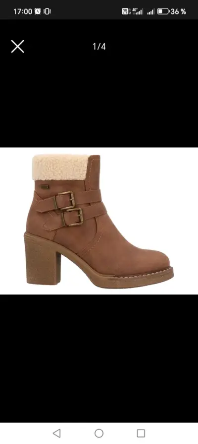 Botines azaleia  marrón con hebillas - miniatura 1