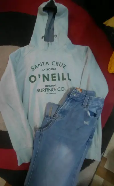 Polerón O'Neill gris con capucha - miniatura 1