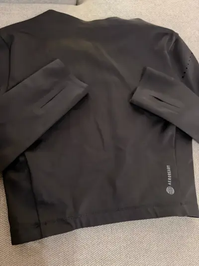 Polera deportiva negra Adidas manga larga - miniatura 2