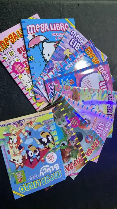 Set 10  libros para colorear y jugar - miniatura 2