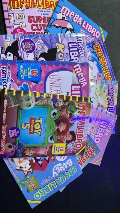 Set 10  libros para colorear y jugar - miniatura 6