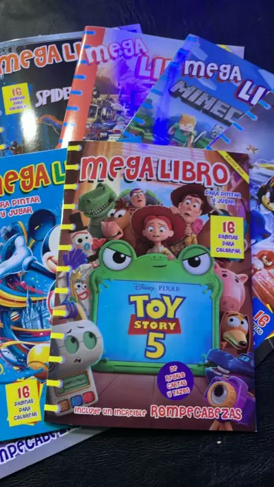 Set de 10 libros para colorear infantiles - miniatura 2