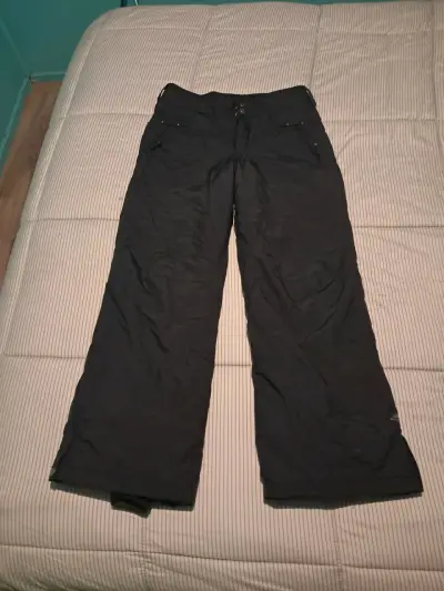 Pantalones de esquí rojos con tirantes - miniatura 2