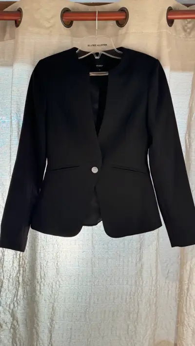 Blazer negro elegante Studio F para mujer - miniatura 1