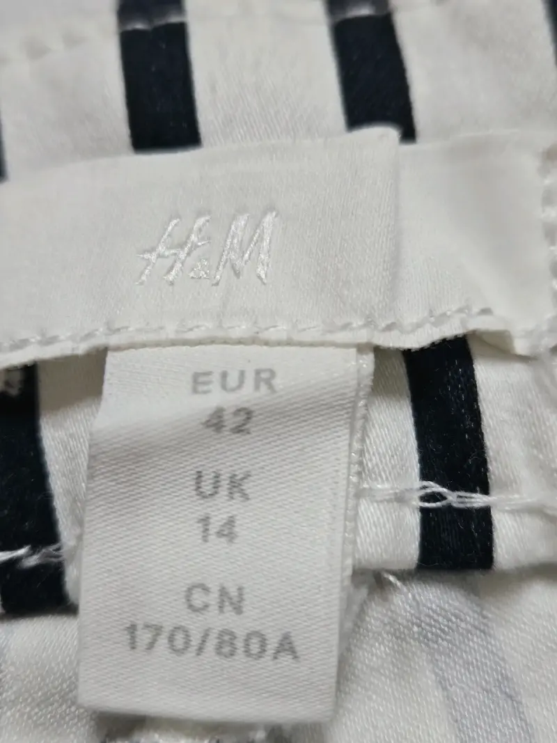 Pantalones a rayas blanco y negro - 6