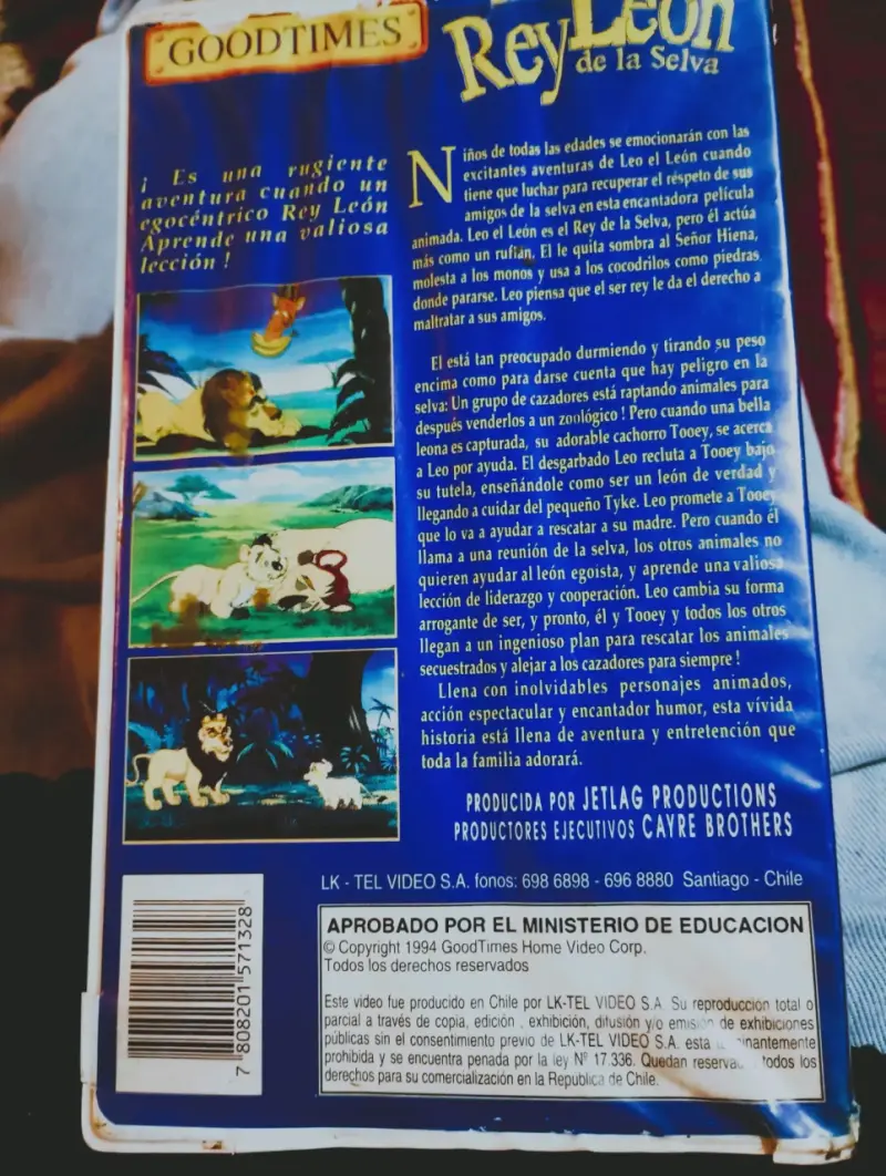 VHS Leo el Rey León de la Selva en castellano - 2