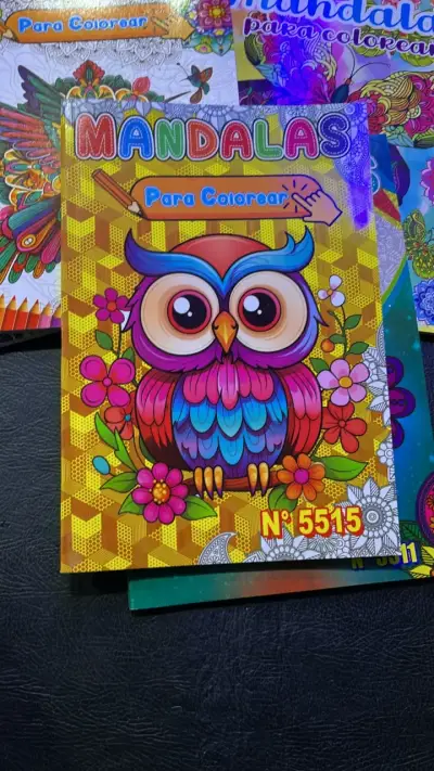 Set de 5  libros para colorear mandalas - miniatura 3