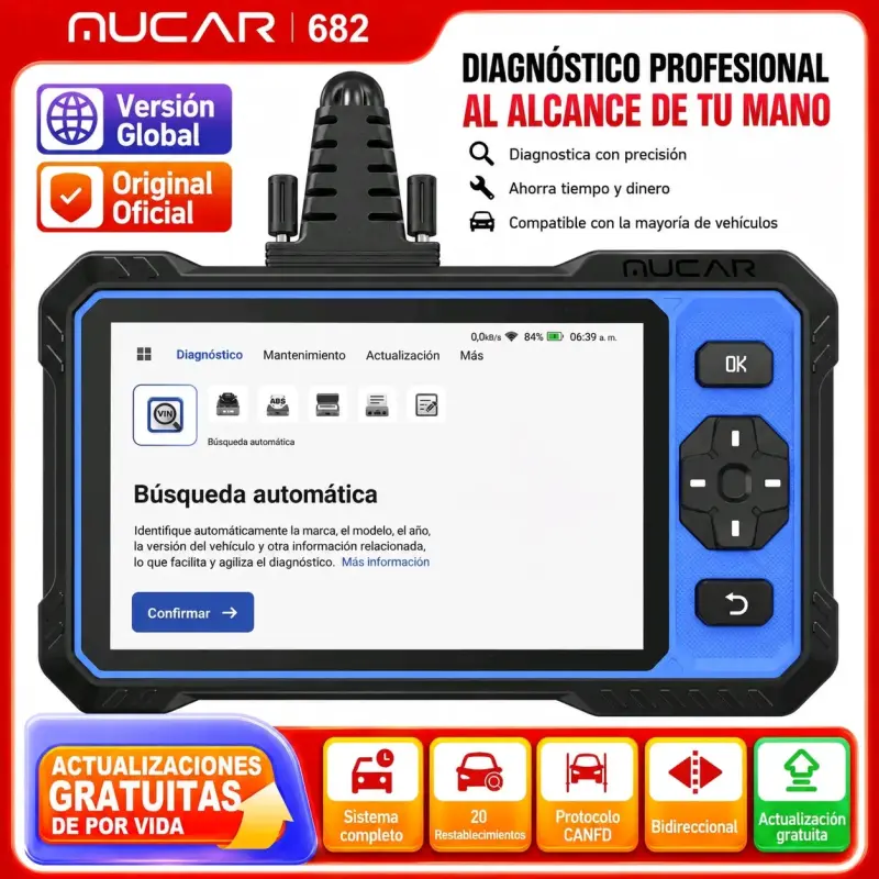 Escáner automotriz Mucar 682 diagnóstico profesional - 1