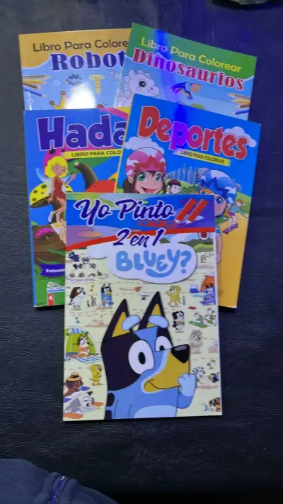 Set de 5 libros para colorear infantiles - miniatura 1