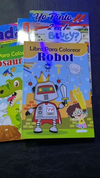 Set de 5 libros para colorear infantiles - miniatura 4