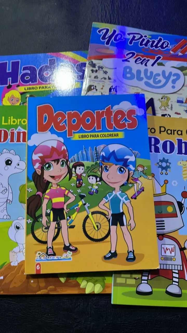 Set de 5 libros para colorear infantiles - 5