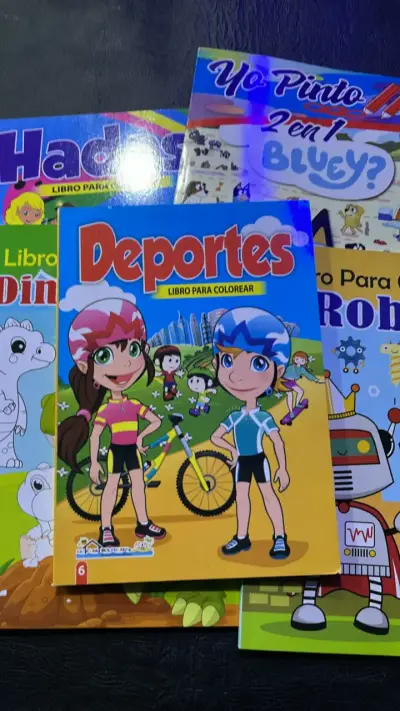 Set de 5 libros para colorear infantiles - miniatura 5