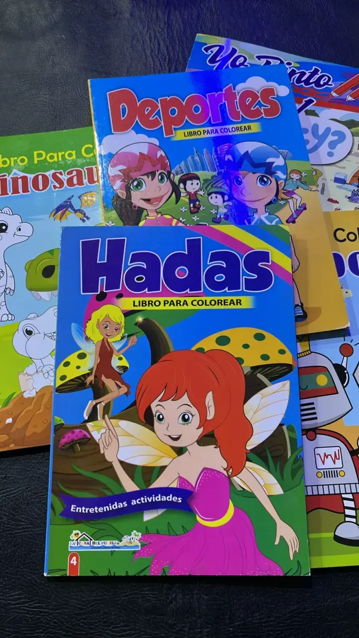Set de 5 libros para colorear infantiles - 6