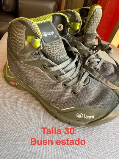 Botas de trekking Lippi gris y verde - miniatura 2