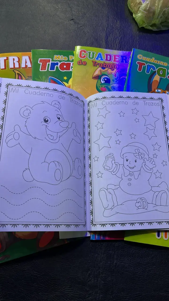 Set de cuadernos de trazos infantiles - 4