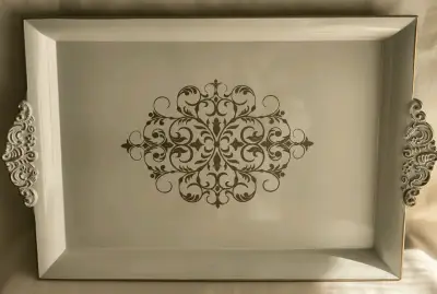 Bandeja decorativa de melamina con diseño vintage - miniatura 3