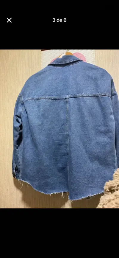 Chaqueta de mezclilla Opposite celeste - miniatura 3