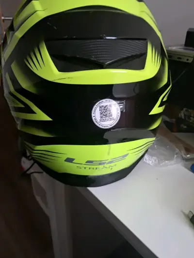 Casco Moto LS2 XL Amarillo Flúor | Excelente E - miniatura 3