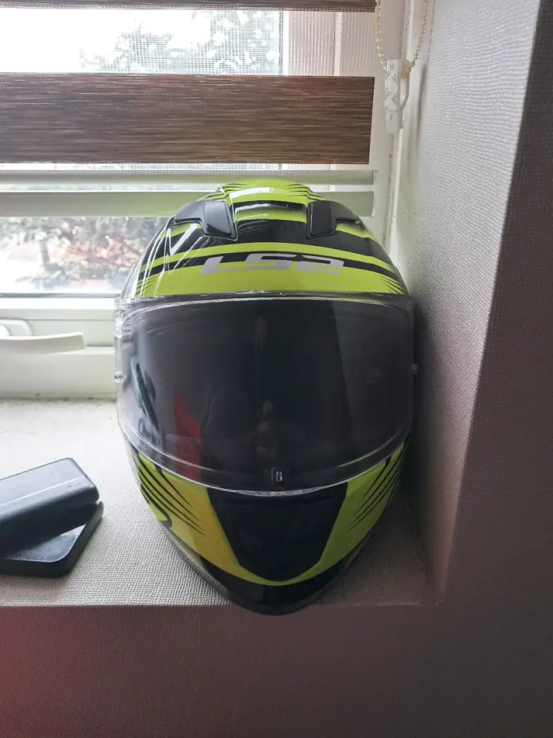 Casco Moto LS2 XL Amarillo Flúor | Excelente E - 5