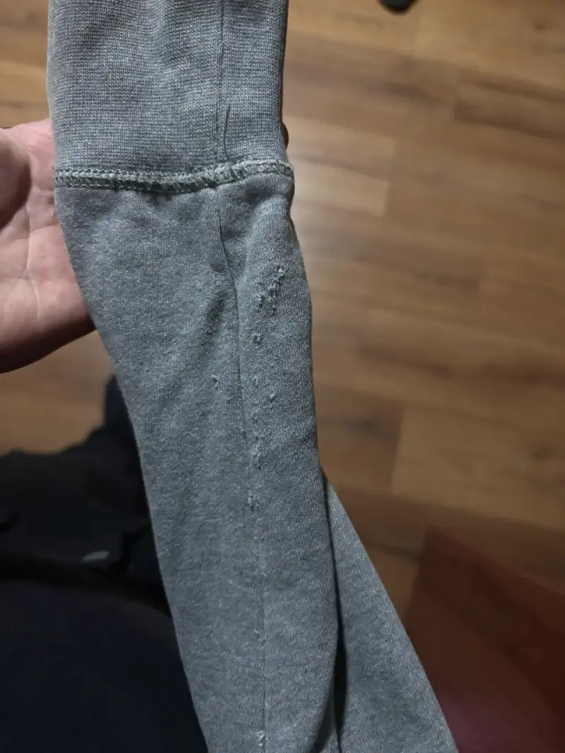 Polerón Tommy Hilfiger gris con capucha Talla L - 4