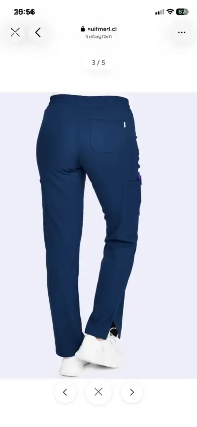 Pantalon clínico azul marino talla S - miniatura 2