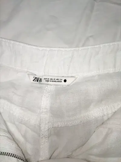 Pantalon blanco Zara talla XS - miniatura 1
