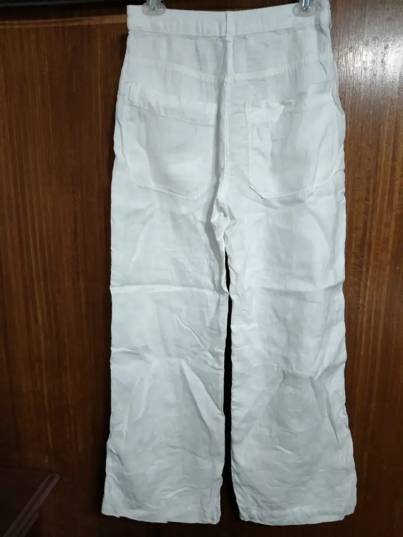 Pantalon blanco Zara talla XS - 3