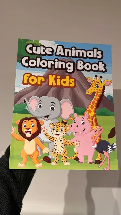 Libro para colorear de animales lindos para niños - miniatura 1